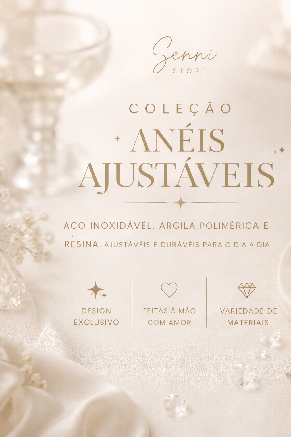 Anéis Ajustáveis Senni